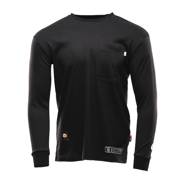 Kontra Uniforms Black Crewneck Shirt S KON1140 - main